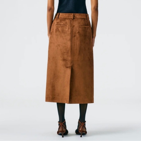 Tibi Ultrasuede Midi Trouser Skirt (6) - Picture 2 of 2